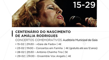 Gaia assinala centenário do nascimento de Amália Rodrigues