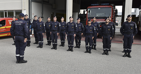 Cerimónia de promoção a bombeiros-chefe de 2.ª classe