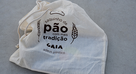 Gaia promove uso de sacos de pão reutilizáveis