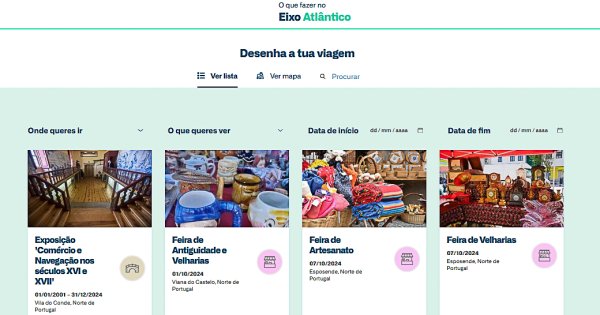 Eixo Atlântico apresenta um guia turístico digital interativo